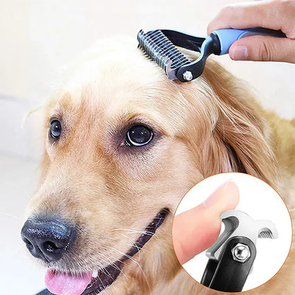 Professional Pet Deshedding Brush Dog Hair Remover Pet Fur Knot Cutter Puppy Cat Comb