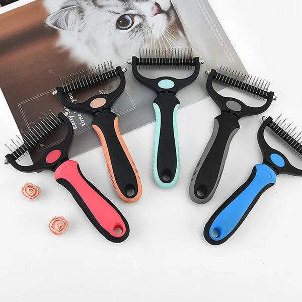 Professional Pet Deshedding Brush Dog Hair Remover Pet Fur Knot Cutter Puppy Cat Comb