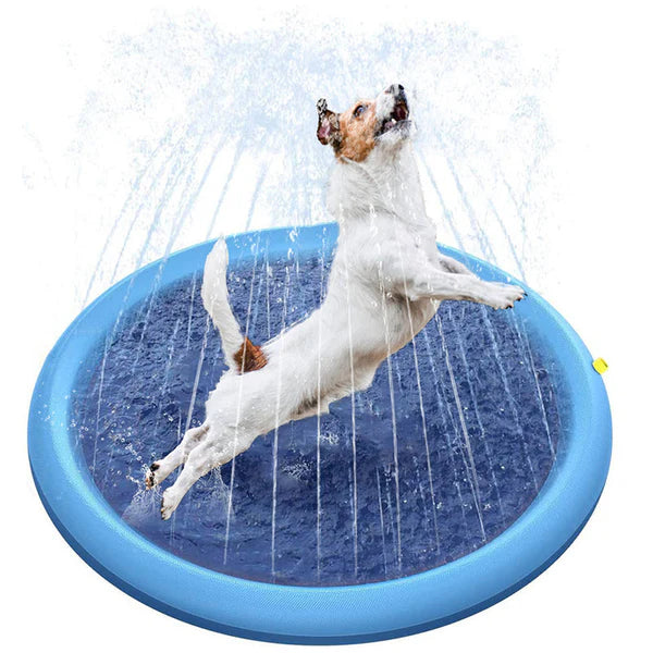 Dog Pool Splash Pad, Anti-Slip Sprinkler Pad for Kids & Dogs